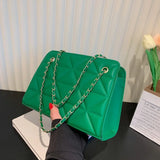 Lingge Chain Messenger Bag One Shoulder Tote Bag