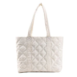 Lingge Quilted Winter Shoulder Bag Large Shopper Winter Handbag