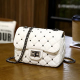 European & American Rivet Small Fragrance Chain Shoulder Bag