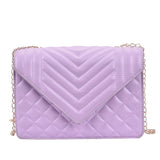 Lingge PU Leather Crossbody Bags for Women Chain Shoulder Handbags