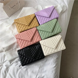 Lingge PU Leather Crossbody Bags for Women Chain Shoulder Handbags