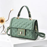 Lingge Texture One-shoulder Handbag Ladies Fall/winter Hot-selling