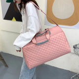 Lingge Travel Bag Women Shoulder Bag Large Capacity Handbags