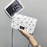 Lingge Women Small Shoulder Bag Chain Bag Ladies Square Bag