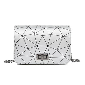 Lingge Women Small Shoulder Bag Chain Bag Ladies Square Bag