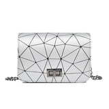 Lingge Women Small Shoulder Bag Chain Bag Ladies Square Bag
