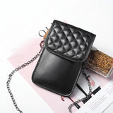 Lingge Mobile Phone Bag Double Layer Strap Shoulder Bag Women Purse