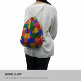 Animals Print Women's Mochila Drawstring Bag Stylish Cinch Backpack