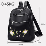 Chinese Style Flower Pattern Backpack for School