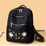 Chinese Style Flower Pattern Backpack for School