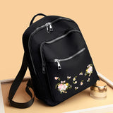 Chinese Style Flower Pattern Backpack for School