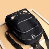 Chinese Style Flower Pattern Backpack for School