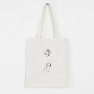 Flower Print Eco Reusable Shoulder Bag for Women