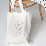 Flower Print Eco Reusable Shoulder Bag for Women