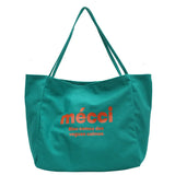 Women Canvas Handbag Large Capacity Student Bookbag Daily Shopping Bags