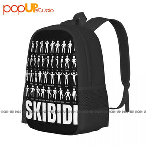 Skibidi Dance Routine Challenge Backpack Large Capacity Multi-function