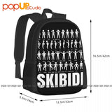 Skibidi Dance Routine Challenge Backpack Large Capacity Multi-function