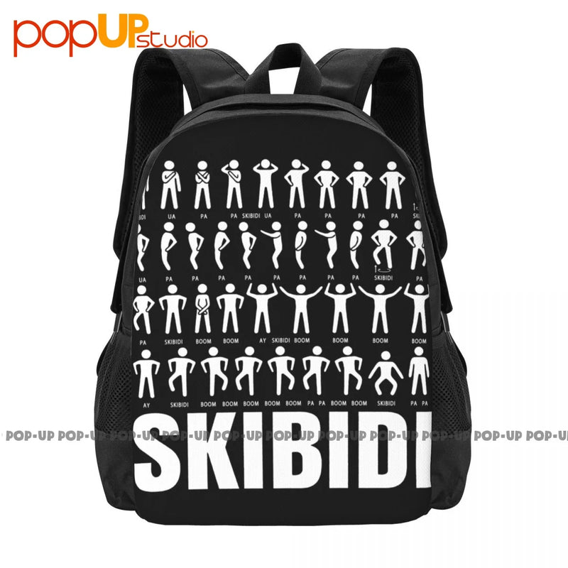 Skibidi Dance Routine Challenge Backpack Large Capacity Multi-function
