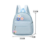 Little Flower Name Kids Backpack Nylon Kindergarten Schoolbag