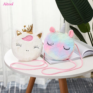 Unicorn Kids Purse Crossbody Princess Handbags Shoulder Messenger Bag