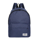 Girls Canvas Backpack College Student Travel Bag