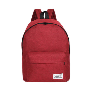 Girls Canvas Backpack College Student Travel Bag