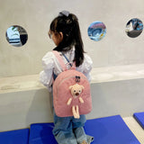 Kids Cartoon Bear Plush Backpack School Bag