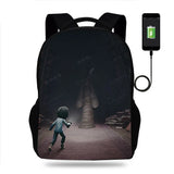 Little Nightmares USB Charging Backpack Bag Unisex School Travel Bags