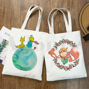 Little Prince Art Retro Pretty Handbags Shoulder Bags Casual Shopping Girls