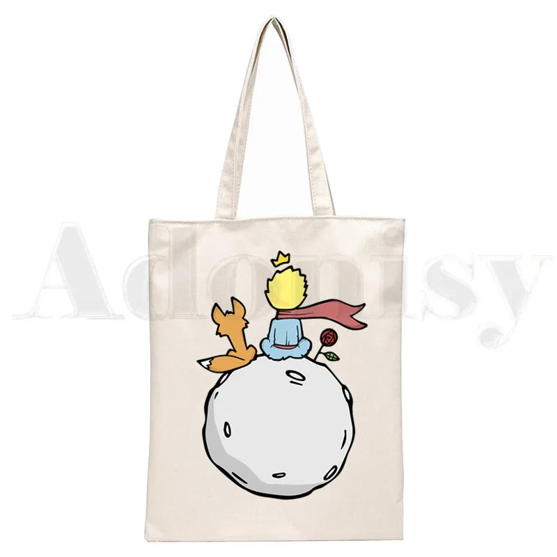 Little Prince Art Retro Pretty Handbags Shoulder Bags Casual Shopping Girls