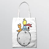 Little Prince Shoulder Bag Women Tote Canvas Eco Casual Retro Art Girls