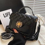 Women's Lingge Chain Bag, Single Shoulder Messenger Bag
