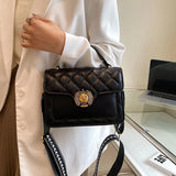 Women's Lingge Chain Bag, Single Shoulder Messenger Bag