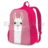 Llama Portrait #5 Outdoor Hiking Backpack Waterproof Camping Travel Pet