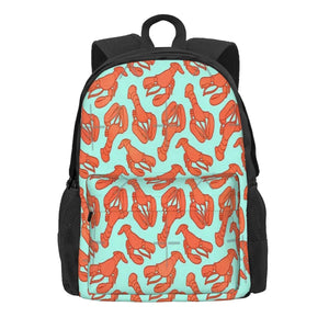 Lobster Addiction Backpacks Men's Zipper Backpack