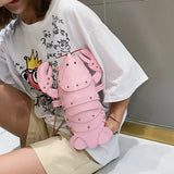 3D Lobster Shoulder Bag Mini Crossbody Women Handbag C