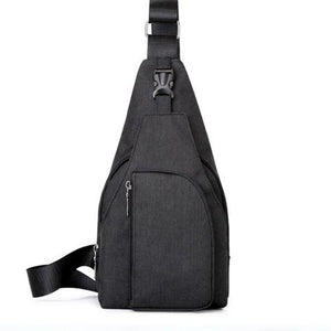 Men's Anti-theft Nylon Chest Sling Bag Waterproof Cross Body Pack