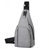 Men's Anti-theft Nylon Chest Sling Bag Waterproof Cross Body Pack