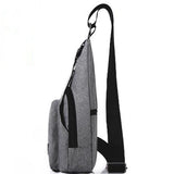 Men's Anti-theft Nylon Chest Sling Bag Waterproof Cross Body Pack