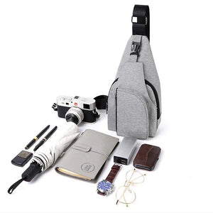 Men's Anti-theft Nylon Chest Sling Bag Waterproof Cross Body Pack