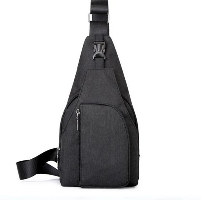 Men's Anti-theft Nylon Chest Sling Bag Waterproof Cross Body Pack