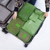 6Pcs Waterproof Travel Bags Clothes Organizer Pouch Packing