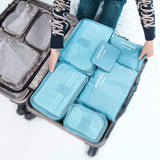 6Pcs Waterproof Travel Bags Clothes Organizer Pouch Packing