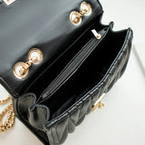 Embroidered Diamond Chain Cross-body Bag