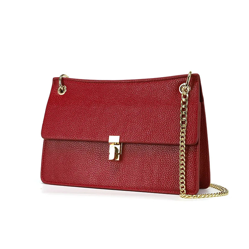 Small Square Chain Bag PU Leather Shoulder Messenger Bag