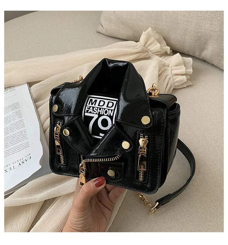Locomotive Women's Bag Chain Messenger Single Shoulder Jacket