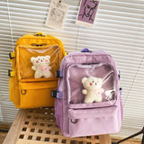 Lolita Bag Backpack Transparent Multi-Pocket Schoolbag