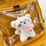 Lolita Bag Backpack Transparent Multi-Pocket Schoolbag