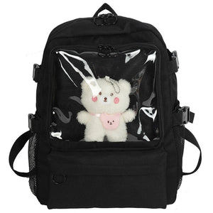 Lolita Bag Backpack Transparent Multi-Pocket Schoolbag