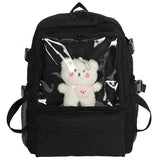 Lolita Bag Backpack Transparent Multi-Pocket Schoolbag